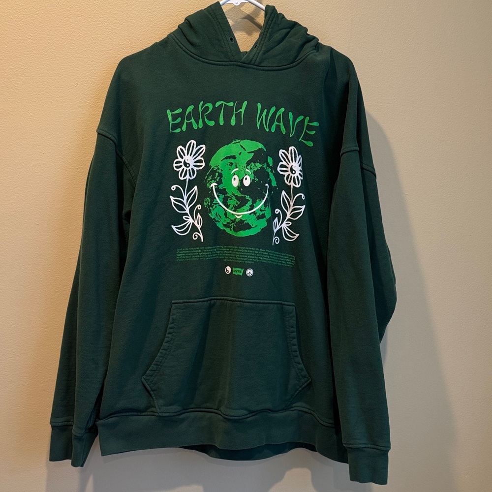 Levi's Dark Green Earth Wave Men's Hoodie